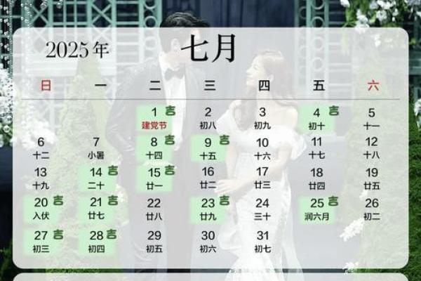 2025年结婚黄历嫁娶吉日一览表及最佳婚期推荐