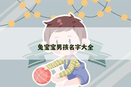 兔宝宝男孩名字大全