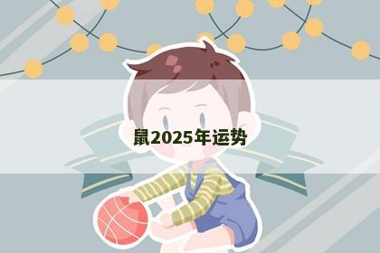 鼠2025年运势