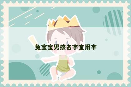 兔宝宝男孩名字宜用字