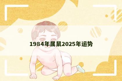 1984年属鼠2025年运势