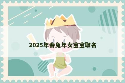 2025年春兔年女宝宝取名