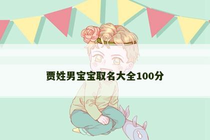 贾姓男宝宝取名大全100分