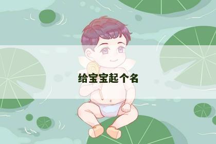 给宝宝起个名