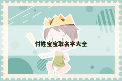 付姓宝宝取名字大全