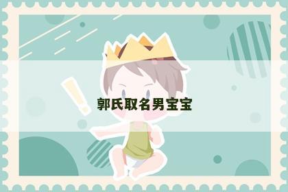 郭氏取名男宝宝