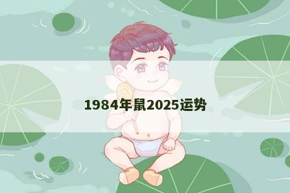1984年鼠2025运势