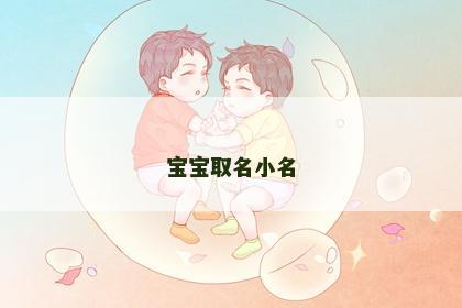 宝宝取名小名