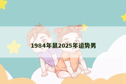1984年鼠2025年运势男