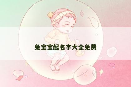 兔宝宝起名字大全免费