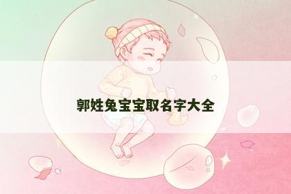 郭姓兔宝宝取名字大全