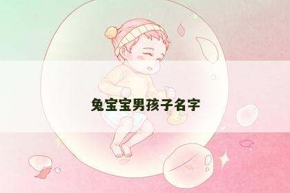 兔宝宝男孩子名字