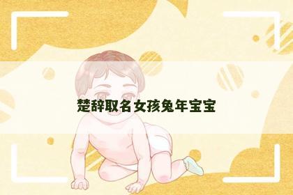 楚辞取名女孩兔年宝宝