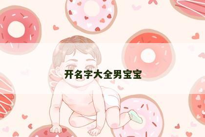 开名字大全男宝宝