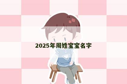 2025年周姓宝宝名字