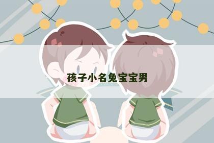 孩子小名兔宝宝男