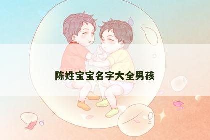 陈姓宝宝名字大全男孩